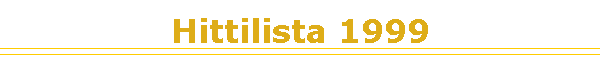 Hittilista 1999