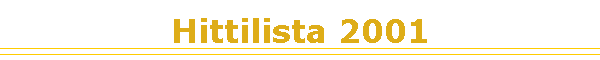 Hittilista 2001