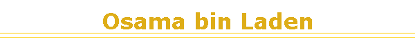 Osama bin Laden