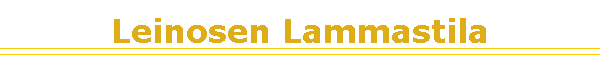 Leinosen Lammastila