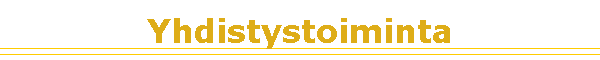 Yhdistystoiminta